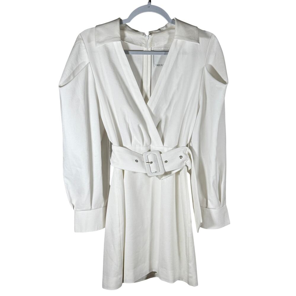 C/MEO Collective White Dress with Belt Size S
